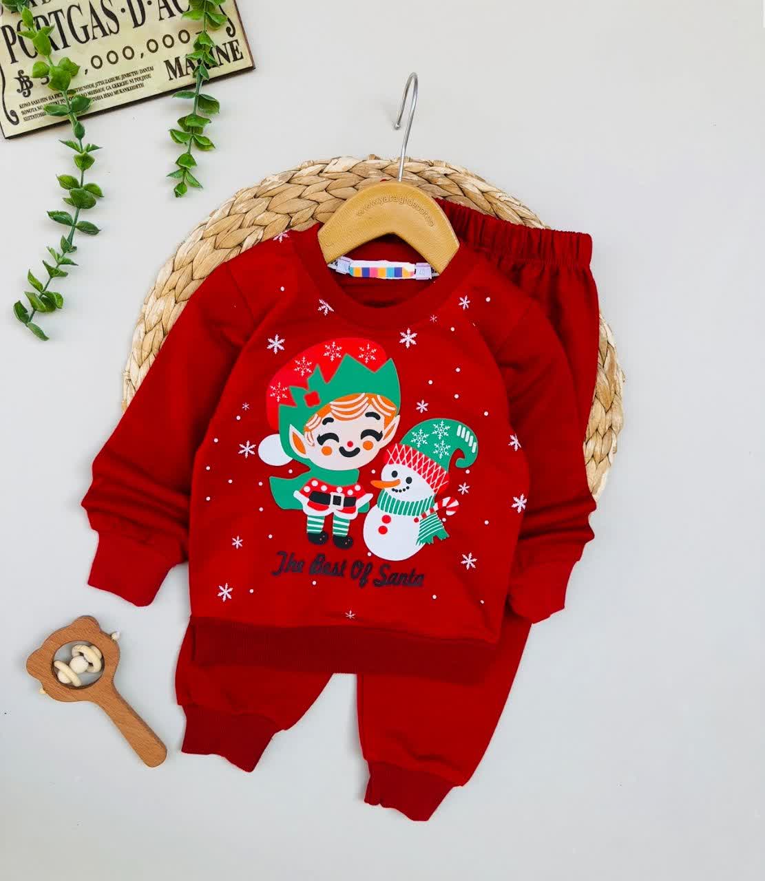 بلوز شلوار یلدایی دختر و ادم برفی اسپرت اقتصادی سایز بندی  40