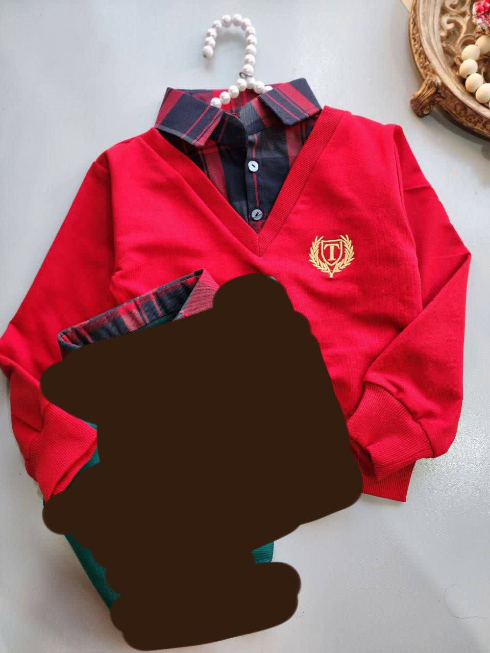 بلوز تک یقه دار اسپرت اقتصادی سایز بندی 40 45 50