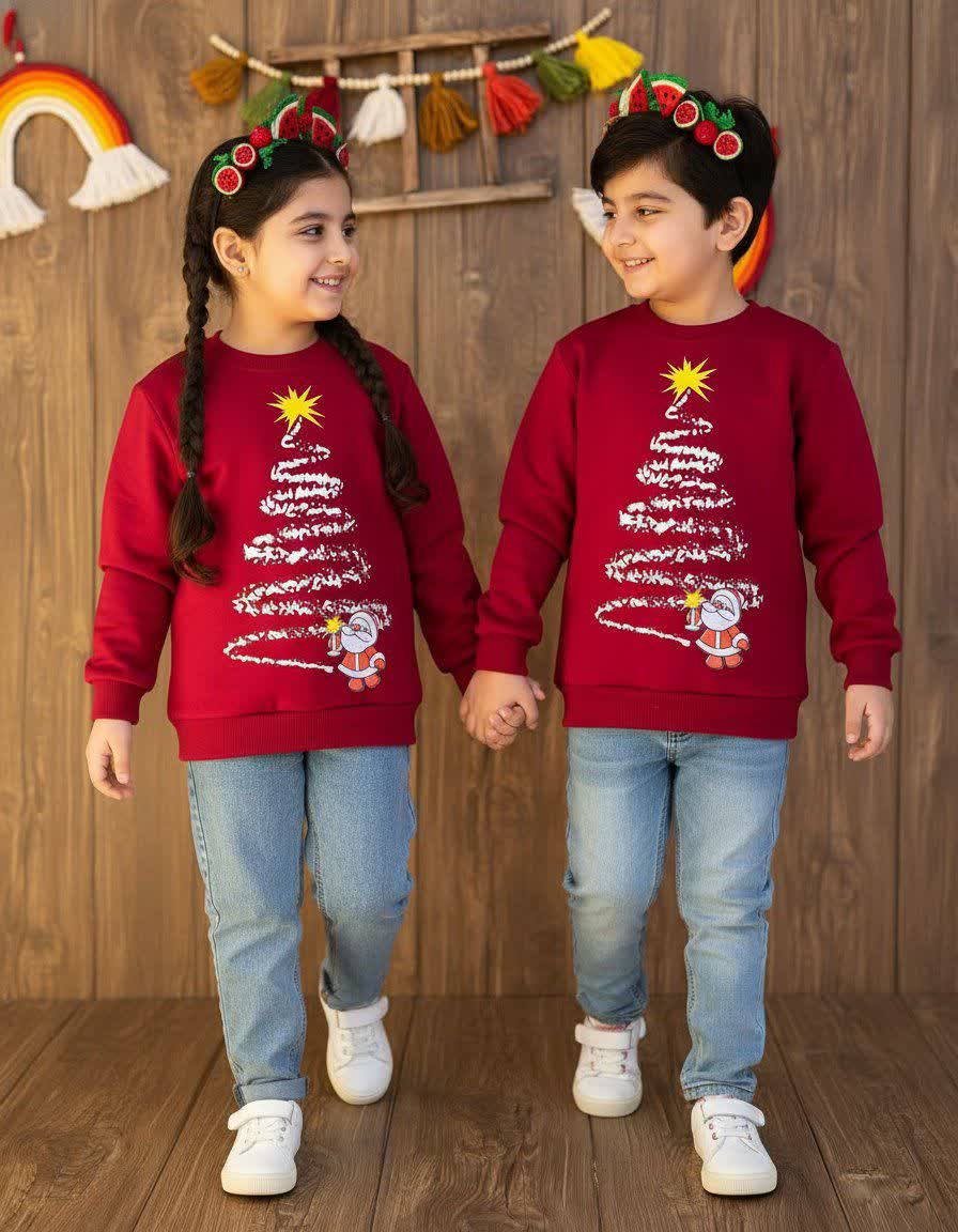 بلوزتک یلدایی بابانوئل اقتصادی سایز بندی 55 60 65 70