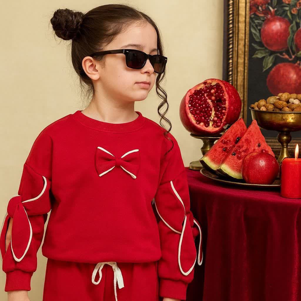 بلوز تک یلدایی پاپیون خرگوشی اقتصادی سایز بندی 45 50 55 60 65