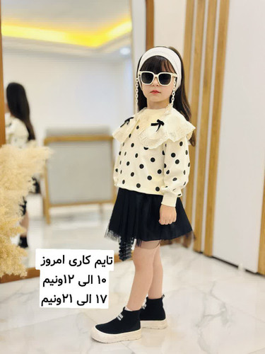 بلوز تک دخترانه توپ توپی سایز بندی 50