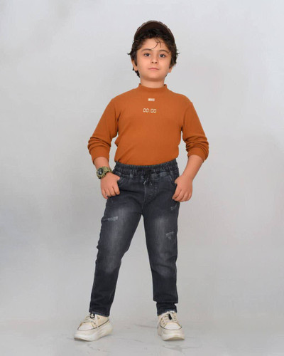شلوار لی ساده طوسی نقلی اسپرت یونیسکس فقط سایز 50 الی 80