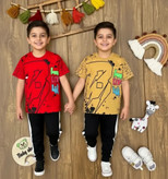 تیشرت شلوار بست best پسرانه سایز بندی 50 55