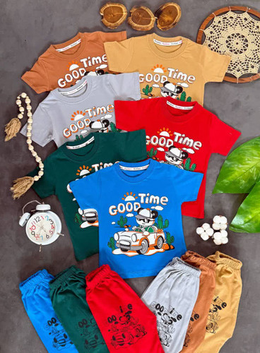 تیشرت شلوارک پاندا و ماشین GOOD TIME اسپرت یونیسکس سایز بندی 35 40 45