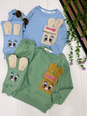 بلوز شلوار بانی گوش دار دخترانه 35 40 45